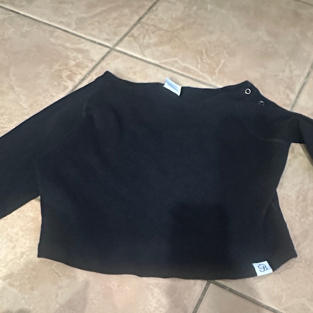 Bombshell Sportswear Off-the-Shoulder Black Sweater